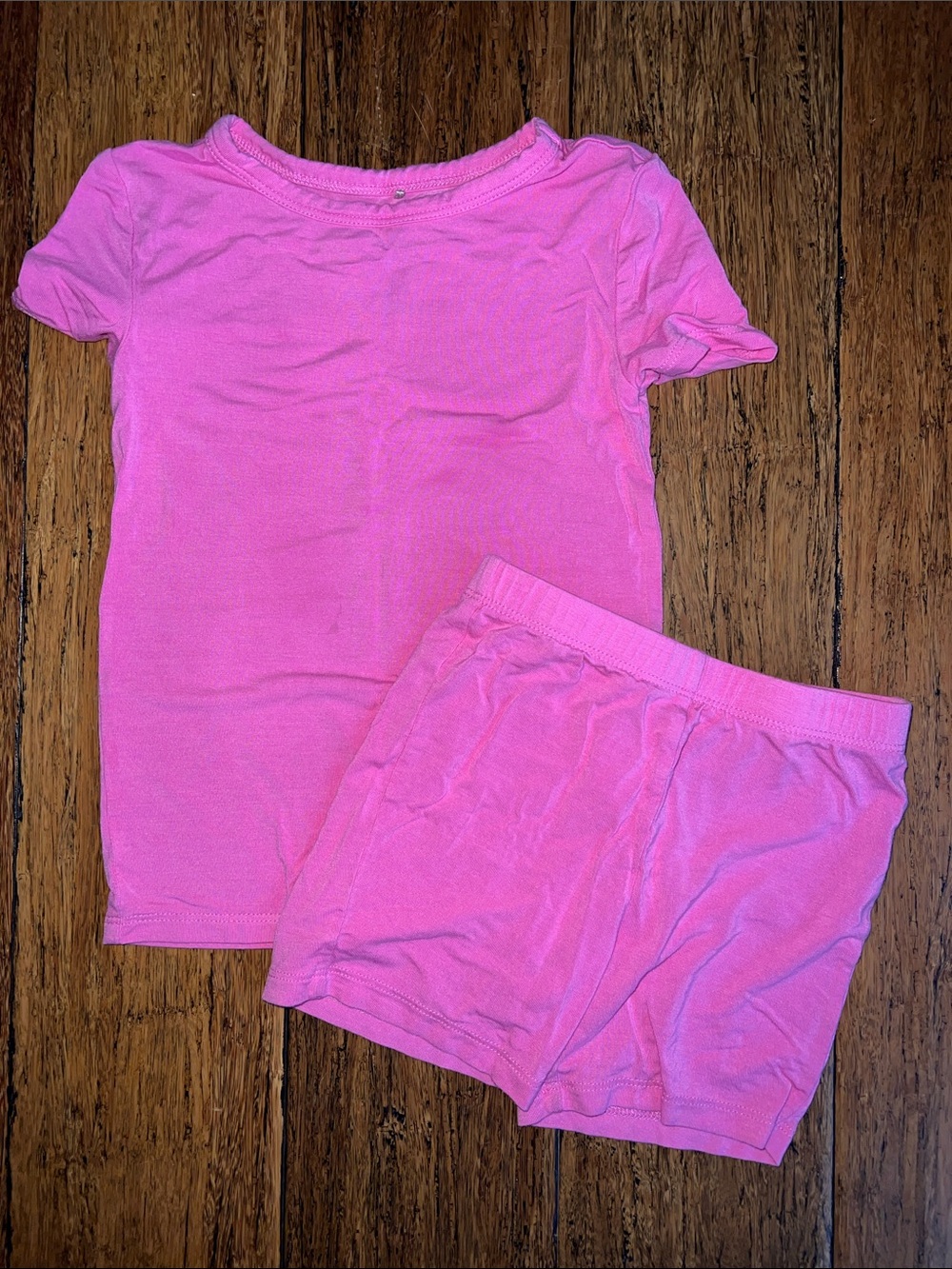 Posh Peanut Pink Short Sleeve Top & Shorts Pajama Set